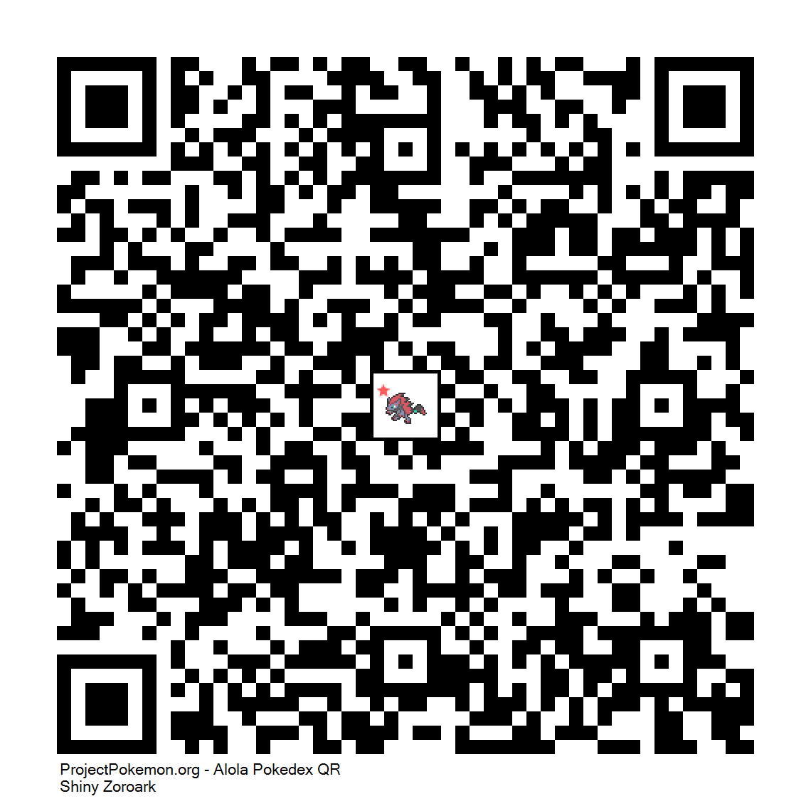 Cdigo QR de Zoroark variocolor